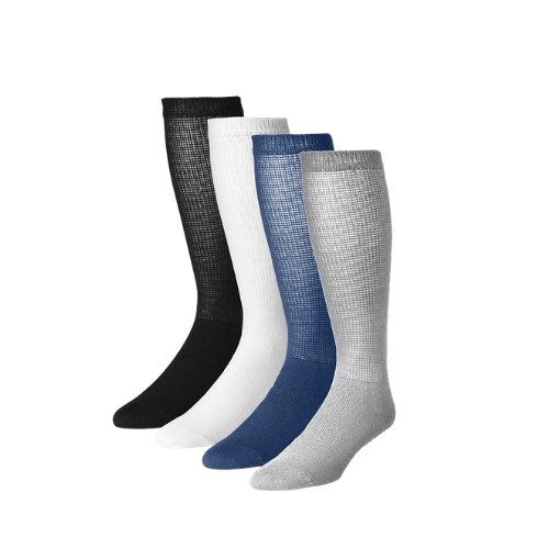 Physician's Choice Diabetic Socks Large / Over the Calf / Multi Color Diabetic Socks (12 Pairs)