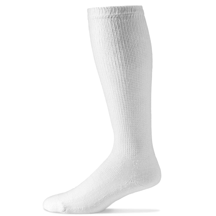 Physician's Choice Diabetic Socks Large / Over the Calf / White Diabetic Socks • 12-Pairs
