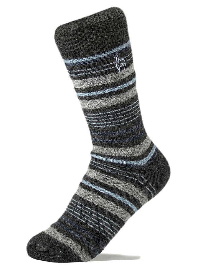 Shupaca Alpaca Alpaca Socks Alpaca Striped Socks - Azul