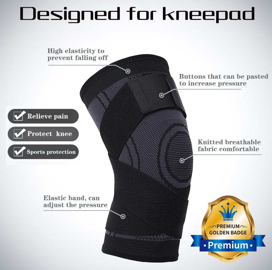 Sock Perfect SockPerfect™ Knee Brace Compression Sleeve with Wrap (1 Knee Sleeve)