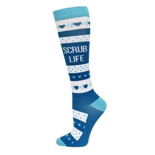 TM Compression Socks XL Scrub Life Premium Compression Sock - 10-14mmHg | Women's